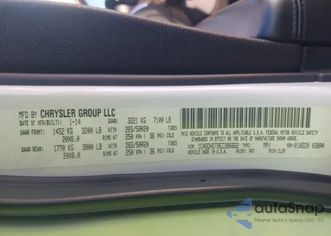 2014 Dodge Durango Limited from USA, damaged, VIN 1C4SDHDT9EC396662